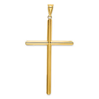 Load image into Gallery viewer, 14k Polished Tube Cross Pendant
