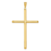 Load image into Gallery viewer, 14k Polished Tube Cross Pendant
