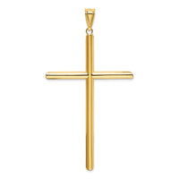 Load image into Gallery viewer, 14k Polished Tube Cross Pendant
