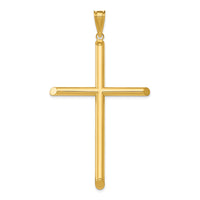 Load image into Gallery viewer, 14k Polished Tube Cross Pendant
