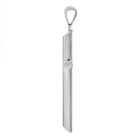 Load image into Gallery viewer, 14k White Gold Polished Tube Cross Pendant
