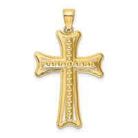 Load image into Gallery viewer, 14k Diamond-cut Cross Pendant
