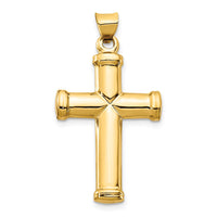 Load image into Gallery viewer, 14k Polished Stamping Cross Pendant
