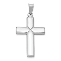 Load image into Gallery viewer, 14k White Gold Stamping Cross Pendant
