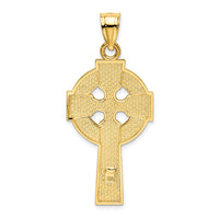 Load image into Gallery viewer, 14k Polished Celtic Cross Pendant
