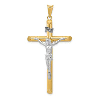 Load image into Gallery viewer, 14k Two-Tone Polished Crucifix Pendant
