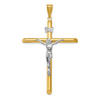 Load image into Gallery viewer, 14k Two-Tone Polished Crucifix Pendant

