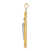 Load image into Gallery viewer, 14k Two-Tone Polished Jesus Crucifix Pendant
