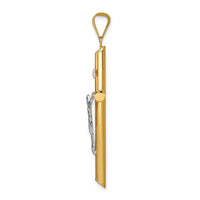 Load image into Gallery viewer, 14k Two-Tone Polished Jesus Crucifix Pendant
