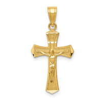 Load image into Gallery viewer, 14k Diamond-cut Crucifix Pendant
