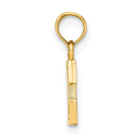 Load image into Gallery viewer, 14K Polished Block Letter E Initial Pendant
