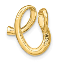 Load image into Gallery viewer, 14K Polished Letter V Initial Slide
