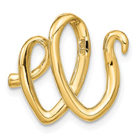 Load image into Gallery viewer, 14K Polished Letter W Initial Slide
