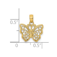 Load image into Gallery viewer, 14K Cut-Out Small Butterfly Charm
