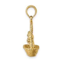 Load image into Gallery viewer, 14K 3-D Cats Inside Of Basket Charm
