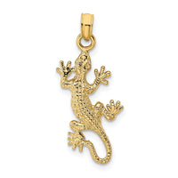 Load image into Gallery viewer, 14K 2-D Lizard Charm
