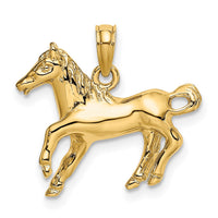 Load image into Gallery viewer, 14K Galloping Horse Charm
