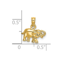 Load image into Gallery viewer, 14K  Polished Small Elephant Charm
