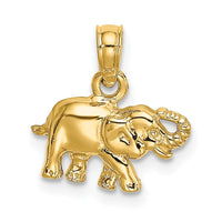 Load image into Gallery viewer, 14K  Polished Small Elephant Charm
