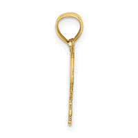 Load image into Gallery viewer, 14K Polished and Engraved Hummingbird Charm
