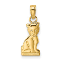 Load image into Gallery viewer, 14K Mini Sitting Kitten Charm
