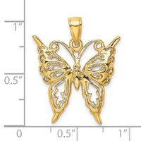 Load image into Gallery viewer, 14K Cut-Out Butterfly Charm
