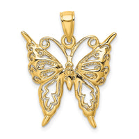 Load image into Gallery viewer, 14K Cut-Out Butterfly Charm

