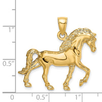 Load image into Gallery viewer, 14K Horse Walking Charm
