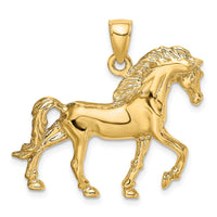 Load image into Gallery viewer, 14K Horse Walking Charm
