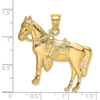 Load image into Gallery viewer, 14K Horse w/ Saddle Charm
