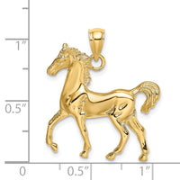 Load image into Gallery viewer, 14K Polished Horse Charm
