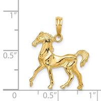 Load image into Gallery viewer, 14K 3-D Horse Charm
