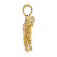 Load image into Gallery viewer, 14K 3-D Cow Charm
