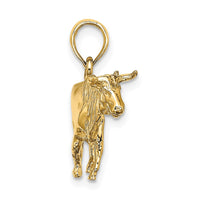 Load image into Gallery viewer, 14K 3-D Bull w/Horns Charm
