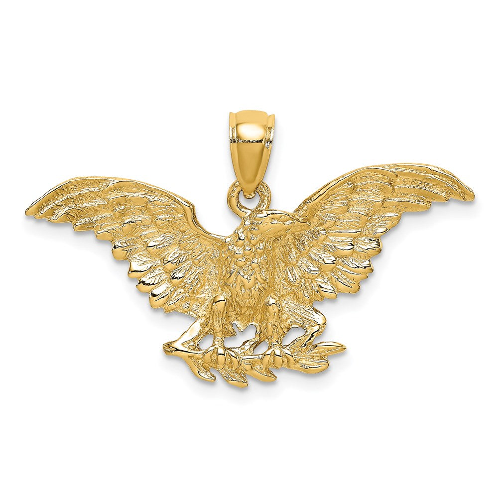 14K Eagle w/ Wings Spread Charm