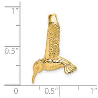 Load image into Gallery viewer, 14K 3-D Hummingbird Charm

