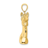 Load image into Gallery viewer, 14K 3-D Polished Horse Head Charm

