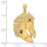 Load image into Gallery viewer, 14K Horse Head w/Long Mane Charm
