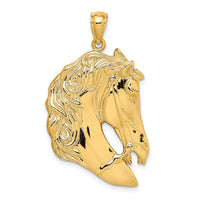 Load image into Gallery viewer, 14K Horse Head w/Long Mane Charm
