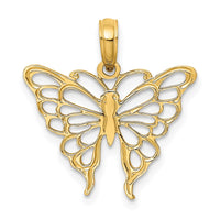 Load image into Gallery viewer, 14K Butterfly Charm
