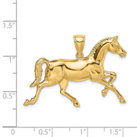 Load image into Gallery viewer, 14K Polished Horse Charm

