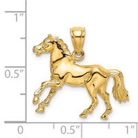 Load image into Gallery viewer, 14K 3-D Horse Charm
