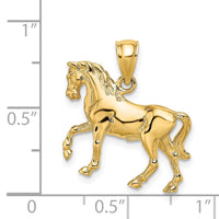 Load image into Gallery viewer, 14K 3-D Horse Charm
