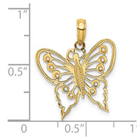 Load image into Gallery viewer, 14K Cut-Out Butterfly Charm
