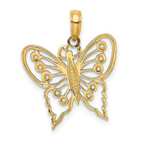 Load image into Gallery viewer, 14K Cut-Out Butterfly Charm

