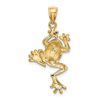 Load image into Gallery viewer, 14K Frog w/ Textured Back Charm
