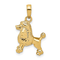 Load image into Gallery viewer, 14K 3-D Poodle Dog Charm

