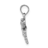 Load image into Gallery viewer, 14K White Gold 2-D Mini Dragonfly w/Cut-out Wings Charm
