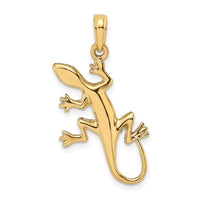 Load image into Gallery viewer, 14K 2-D Gecko Charm
