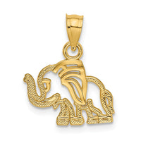 Load image into Gallery viewer, 14K Flat Cut-Out Elephant Charm
